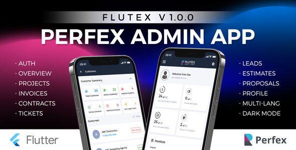 Flutex – Perfex Admin / Staff Mobile App