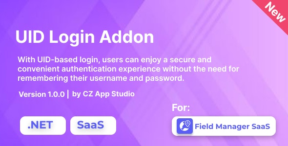 UID Login For Field Manager SaaS | .NET