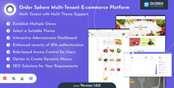 Order Sphere SaaS – eCommerce Store with Multi Tenancy and Multi theme