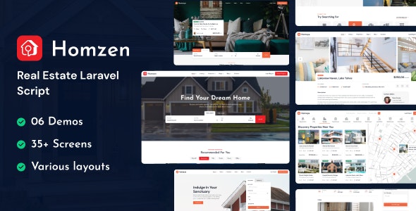 Homzen – Laravel Real Estate Agency Portal Multilingual