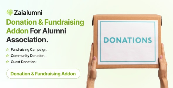 Zaialumni – Donation  Fundraising Addon For Alumni Association.