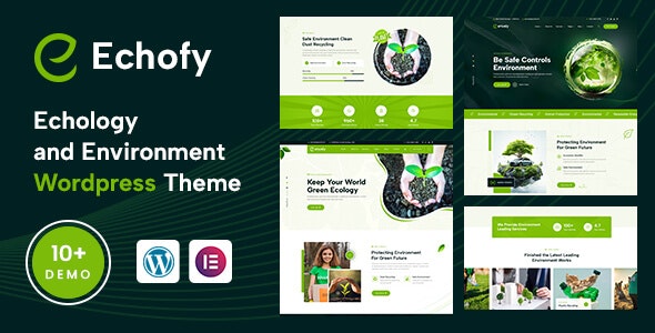 Echofy – Environment, Echology  Solar Renewable Energy WordPress Theme