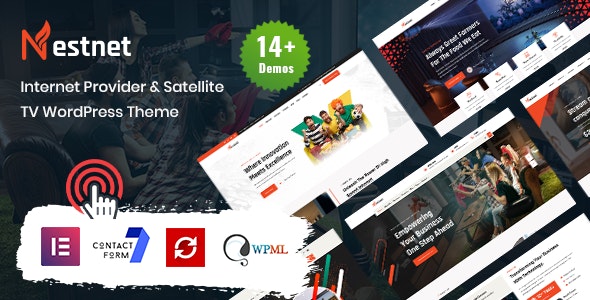 Nestnet – Internet Provider  Satellite TV WordPress Theme