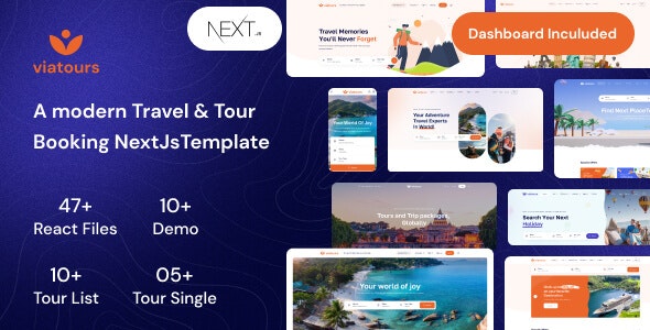 ViaTours – Travel  Tour Agency NextJs Template