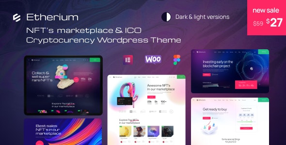 Etherium | NFT Marketplace  Crypto WordPress Theme