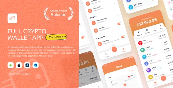 Ultimate Crypto and NFT Wallet Solution: Fully Functional Mobile App with Admin Panel
