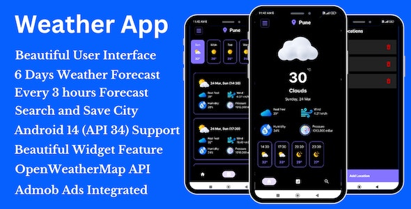 Weather App – Hourly and Daily Weather Forecast Android App