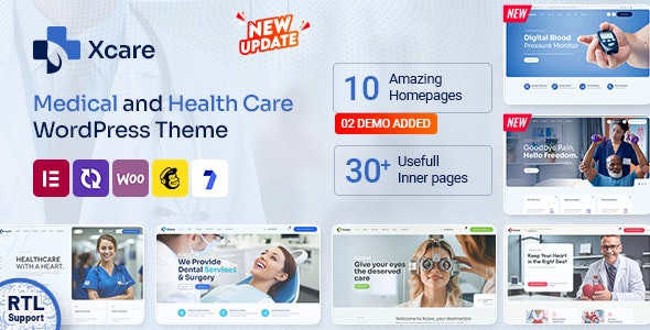 Xcare – Medical and Health Care WordPress Theme