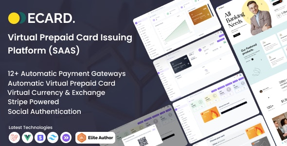 E-Card – Virtual Prepaid Card Issuing Platform | Stripe Powered (SAAS)