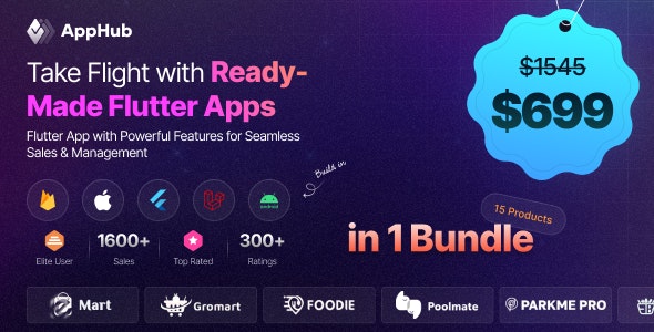 AppHub – Take Flight with Ready-Made Flutter Apps