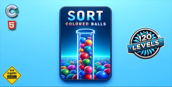 Sort Colored Balls – HTML5 Mobile Game