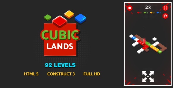 Cubic Lands – HTML5 Game (Construct3)