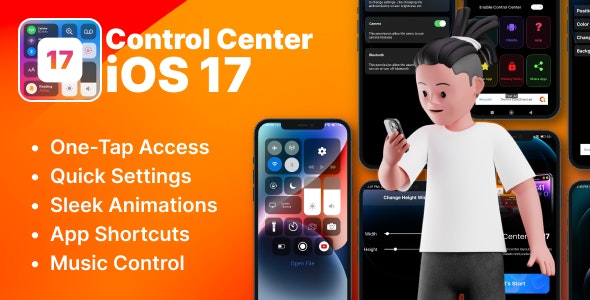 Control Center IOS 17 –  IOS 17 Style Control Center – iControl Center