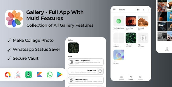 Gallery – Full App With Multi Features