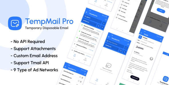 TempMail Pro – Temporary Disposable Email Address , Tmail API