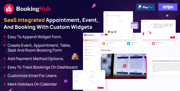 BookingHub – Booking system for multiple business SaaS application