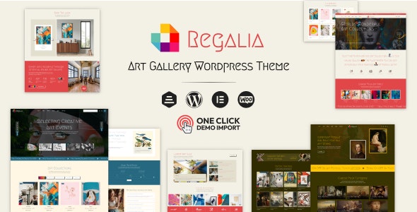 Regalia – Artist Portfolio, Art Gallery Theme