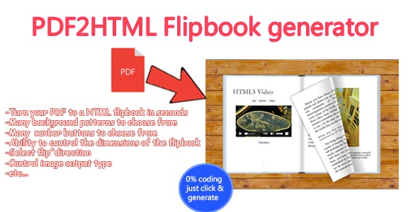 Advanced PDF to HTML Flipbook generator