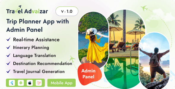 Travel Advaizar – Ai Based Trip Planner App With Admin Panel