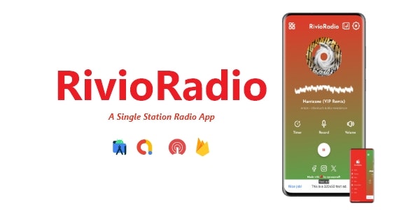 RivioRadio – A Single Station Radio App | ADMOB, FIREBASE, ONESIGNAL