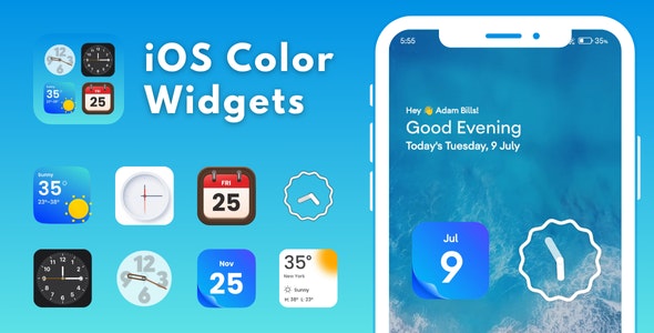 iOS Color Widgets with AdMob Ads Android