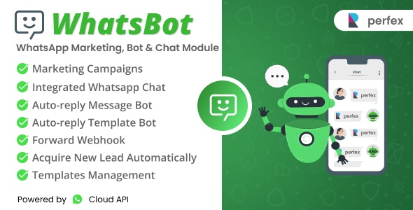 WhatsBot – WhatsApp Marketing, Bot & Chat Module for Perfex CRM 1.4.0