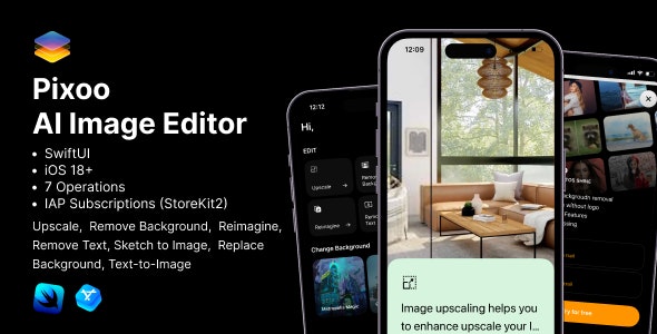 Pixoo Ai Image Editor iOS App