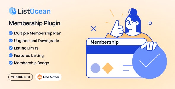 Membership Plugin – Listocean Classified Ads Listing Marketplace Platform