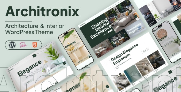 Architronix – Creative Interior Exterior Architecture Design Portfolio WordPress Theme