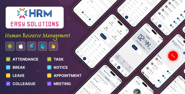 HRM Easy Solutions – Android – IOS application