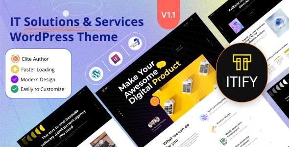 Itify – IT Solutions  Services WordPress Theme