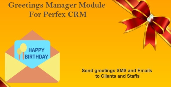 Greetings Manager Module For Perfex CRM