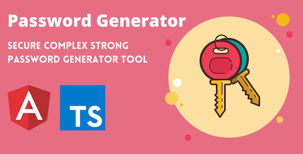 Secure Password Generator Tool Full Production Ready App (Angular 11  Typescript)