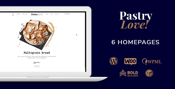 Pastry Love – Bakery  Cake Shop WordPress Theme