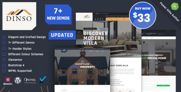 Dinso – Single Property  Apartment WordPress Theme