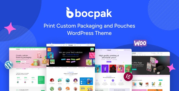 Bocpak – Print Custom Packaging and Pouches WordPress Theme 1.0.5