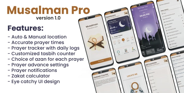 Musalman Pro App: Prayer Times, Tasbih Counter, Zakat Calculator  More