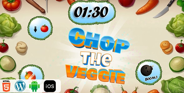 Chop The Veggie – HTML5 Construct3 Game