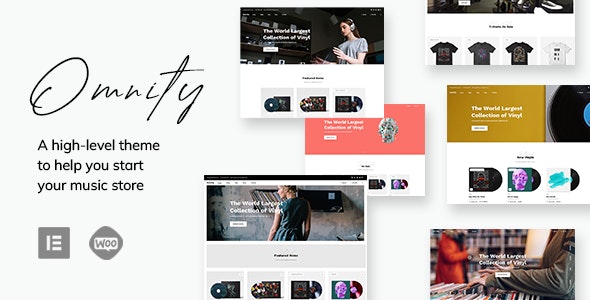 Omnity – Music Store WordPress Theme 1.3.8