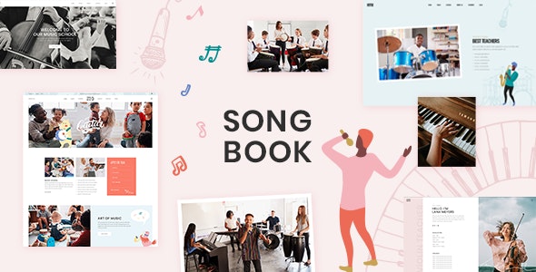 SongBook – Music School WordPress Theme