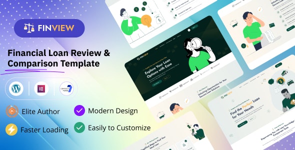 Finview – Financial Loan Review and Comparison Affiliate WordPress Theme.