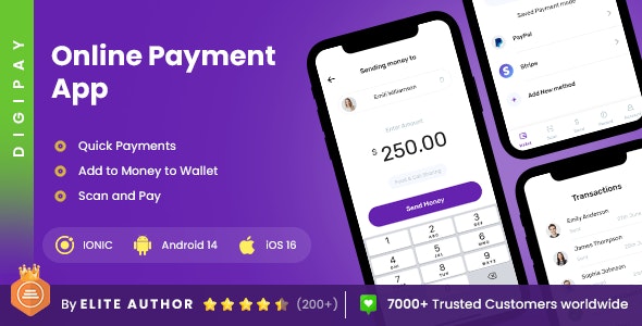 2 App Template | Online Payment App | Digital Payment App | eWallet  App | DigiPay