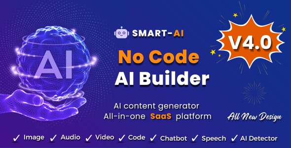 SmartAI: ReactJS AI Template – OpenAI Content, Text, Image, Chatbot, Code Generator as SaaS