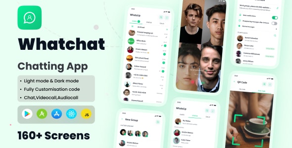 Whatchat – Chatting App React Native CLI Ui Kit