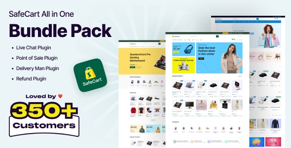 Safecart Bundle Pack – Multi-Vendor Laravel eCommerce platform 2.4.0