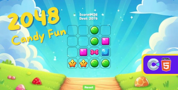 2048 Candy Fun – HTML 5 (C3p)