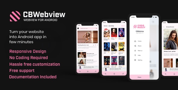 CBWebview Android – Universal Webview App to convert any Website to App (No Coding Skills Required)