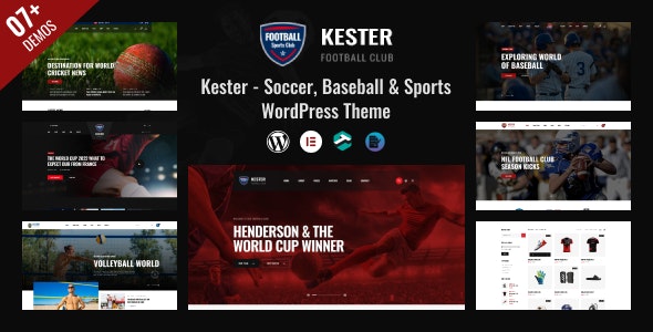 Kester – Soccer Club & Sports News WordPress Theme 1.1.8