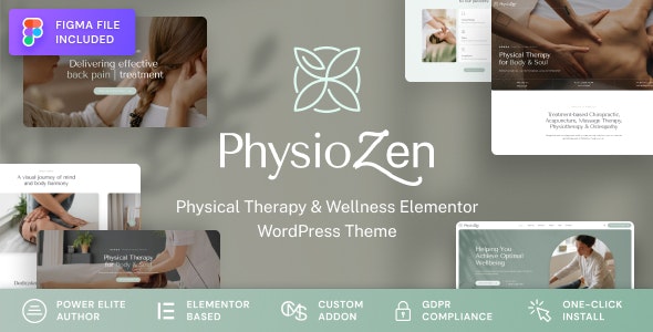 PhysioZen – Chiropractor & Physiotherapy Wellness WordPress Theme 1.0.2