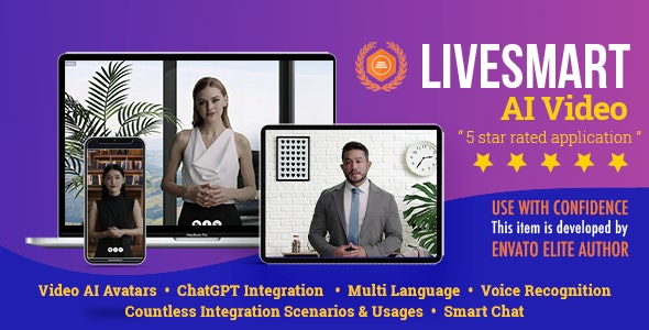 LiveSmart AI Video – Smart Video Avatars with ChatGPT | Node.js